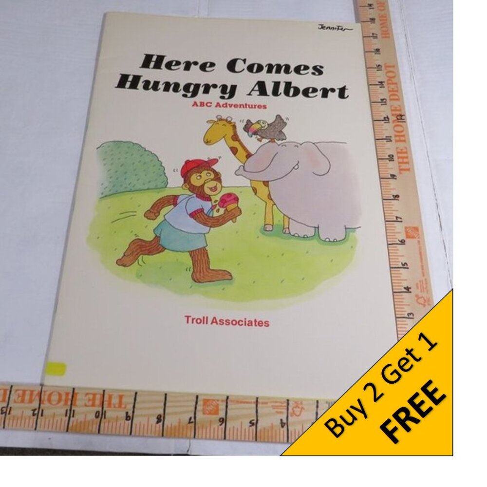 Here Comes Hungry Albert Alphabet BIG BOOK (almost 2 feet tall) Classroom
